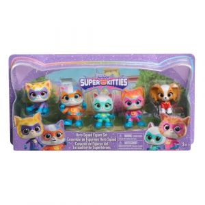 Just Play Coffret de 5 Figurines h&eacute;ro&iuml;ques SuperChatons de Disney, Figurines &agrave; Collectionner de 5 cm de Haut, Jouets pour Enfants de 3 Ans et Plus