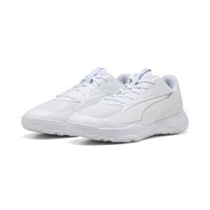 Puma Accelerate Jr 4 Chaussure de Handball, White Silver, 35 EU