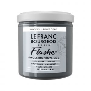 Lefranc & bourgeois Peinture Flashe vinylique - Nickel iridescent n&deg;833 - 125 ml -