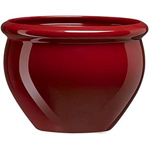 Image de Emsa 508686 Siena Nobile Bac à Fleurs pour Jardin Polypropylène Rouge Rubis 32 cm