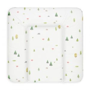 Bonky Matelas à langer epais lavable Bebe souple - Forêt 75x72 cm - Certifié Öko-Tex Imperméable