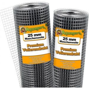 25 m x 1 m grillage pour volière, grille métallique, grillage soudé, grillage noué, clôture en fil de fer