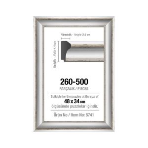 Art Puzzle Cadre pour puzzle de 500 pièces - 43 mm : Blanc
