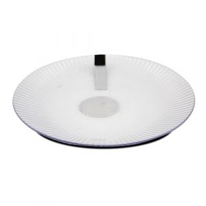 Lot de 12 assiette plate ronde, plat de service - Diam&egrave;tre 20 x Hauteur 1.7 cm -JUANIO -