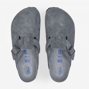 Birkenstock Sandales en cuir su&eacute;d&eacute; Boston