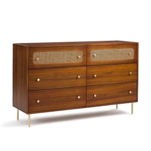 Commode 6 tiroirs, Redpop Noyer Taille Taille Unique