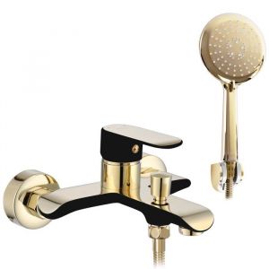 Réa Robinet de baignoire bloom black gold
