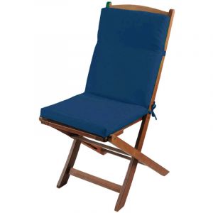 Home maison Coussin de chaise extérieur assise et dossier Bleu 40x90 cm