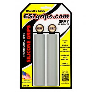 Image de Esi Paire de Grips RACER'S Silicone Gris 30mm