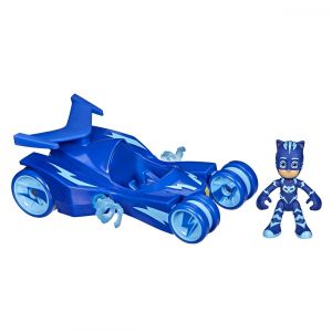 Hasbro PJ Masks - F2135 - véhicule d'action Chat-bolide de Luxe + Figurine Yoyo