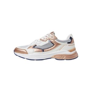 Pepe Jeans Chaussures Dave Metal blanc noir doré femme - 39
