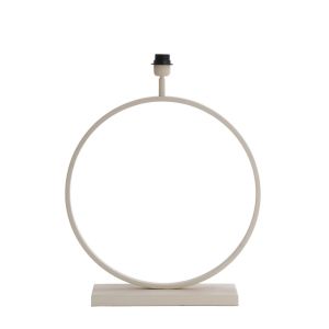 Liva Living - Pied de lampe - LIVA - Cr&egrave;me - 50x15x64 cm - M&eacute;tal