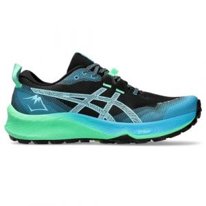 Asics Homme Gel-Trabuco 12 Sneaker, Noir/Cyan Brillant, 50.5 EU