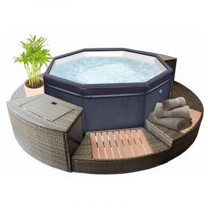 Image de NetSpa Spa portable Octopus 6 Places avec 8 Mobiliers
