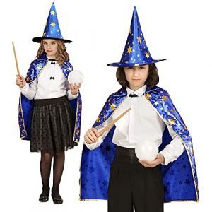 Widmann Set Magicien Bleu pour le carnaval. Votre enfant pourra se mettre dans la peau de son personnage pr&eacute;f&eacute;r&eacute; de dessin anim&eacute; ou conte