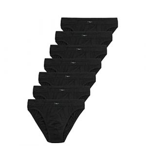 s.Oliver Jh-1sl_ls sous-v&ecirc;tement, Noir, XXL (Lot de 7) Homme