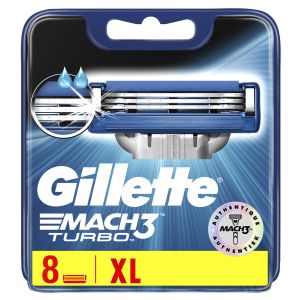 Gillette Lames de Rasoir Mach 3 Turbo - La Boite de 8 Lames