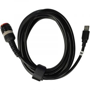 Vhbw Câble adaptateur USB compatible avec Volvo Vocom 2 outil de diagnostic véhicule - 390 cm