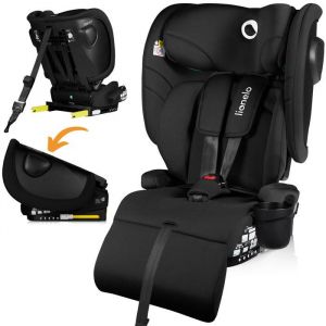 Siège-auto 76-150cm LIONELO Nelly i-Size - ISOFIX - Pliable - Porte-gobelet - Groupe 1/2/3 - Noir