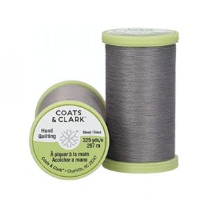 Distri Coats: Thread & Zippers S960–0620 Fil à coudre double résistance et fermetures éclair pour matelassage à la main, 200 m, ardoise