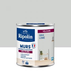 Ripolin Peinture gris lomé mur, boiserie, radiateur velours 0.5 l