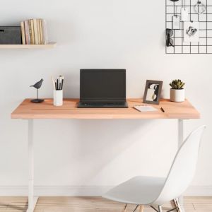 Vidaxl - Dessus de bureau 110x55x2,5 cm bois massif de hêtre Marron