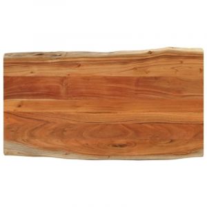 VidaXL Dessus de table 110x60x3,8cm rectangulaire bois massif d'acacia