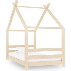 VidaXL Cadre de lit d'enfant Bois de pin massif 80x160 cm