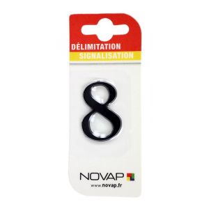 Novap Chiffre 8 Noir Hauteur 40mm - 4621319