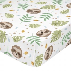 Moshi Moshi Happy Sloth Drap-Housse Berceau