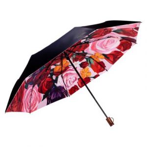 Le Monde du Parapluie - Parapluie pliant fleurs multicolore