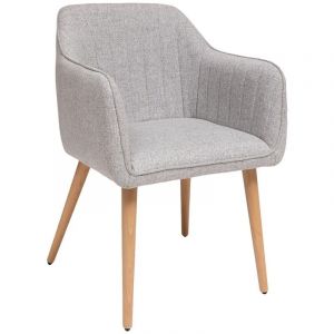 Atmosphera Fauteuil de table Visoca gris créateur d'intérieur