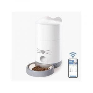 Catit Catit - pixi Distributeur de croquettes connecté pour chat - 1,2 kg (contrôlé par une application)