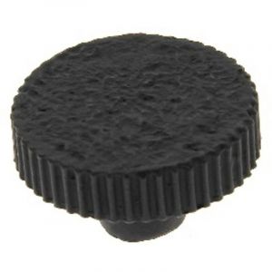 Bouton rouage rond de diamètre 44mm finition noir - CADAP - B0602/10S