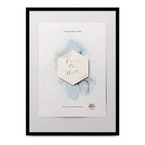 AFFa frames Hekla - The Frame - Cadre photo en MDF - Avec verre acrylique - Noir - 30 x 40 cm