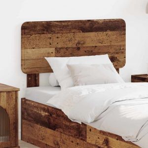 VidaXL T&ecirc;te de lit Bois Ancien 90 cm Bois d'ing&eacute;nierie