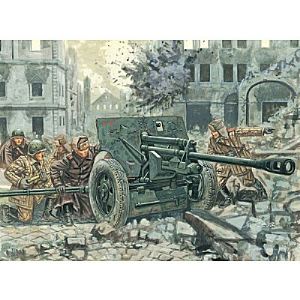 Image de Italeri Maquette ZIS 3 AT Russes et servants - Echelle 1:32