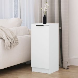 VidaXL Buffet Blanc 30x30x70 cm Bois d'ing&eacute;nierie