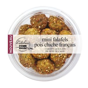 L'Atelier Blini Pr&eacute;paration &agrave; base de pois chiche, carotte et noix de cajou, pr&eacute;frite d&eacute;congel&eacute;e