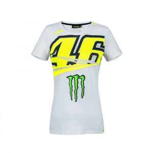 VR46 Valentino Rossi Moto GP Monster Energy Monza Femmes T-shirt Officiel 2018