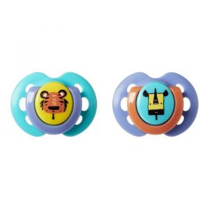 Tommee tippee Sucette Fun - Lot de 2 - 0 - 6 mois