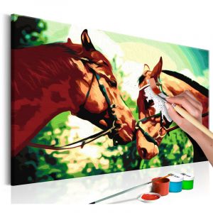 Image de Artgeist Tableau à Peindre Soi-Même "Caballos" 40x60cm