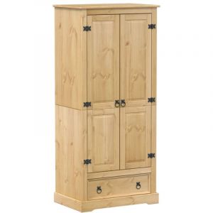 VidaXL Garde-robe Corona 76x50x170 cm bois de pin massif