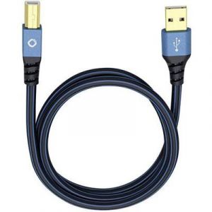 Image de Oehlbach Câble USB 2.0 mâle type A - USB 2.0 mâle type B 5 m bleu