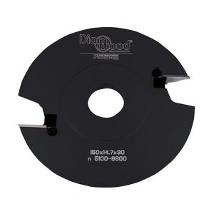 Diamwood Platinum Porte-outils de toupie profils et contre-profils par-dessus D. 150 x Al. 30 x Ht. 14,7 x Avt. 17 mm Z 2