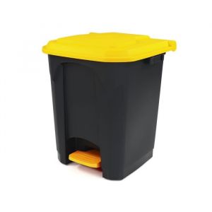 Poubelle à pédale 30L Tri Sélectif Sotufab Plast (Jaune)