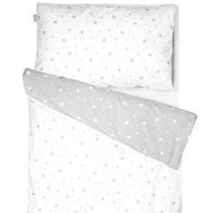 Sevira Kids Parure de lit réversible, stella blanc