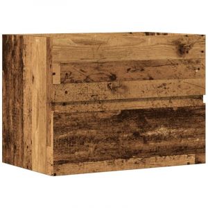 VidaXL Armoire De Salle De Bain Vieux Bois Bois D'ingénierie