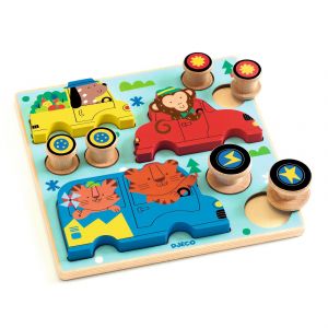 Djeco PUZZLES RELIEF : Puzz & roll Color