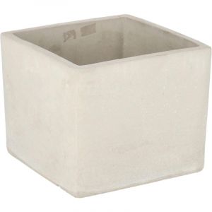 Pot de fleurs carré - 16 x 16 cm - Pour plantes - En béton décoratif - Kotarbau